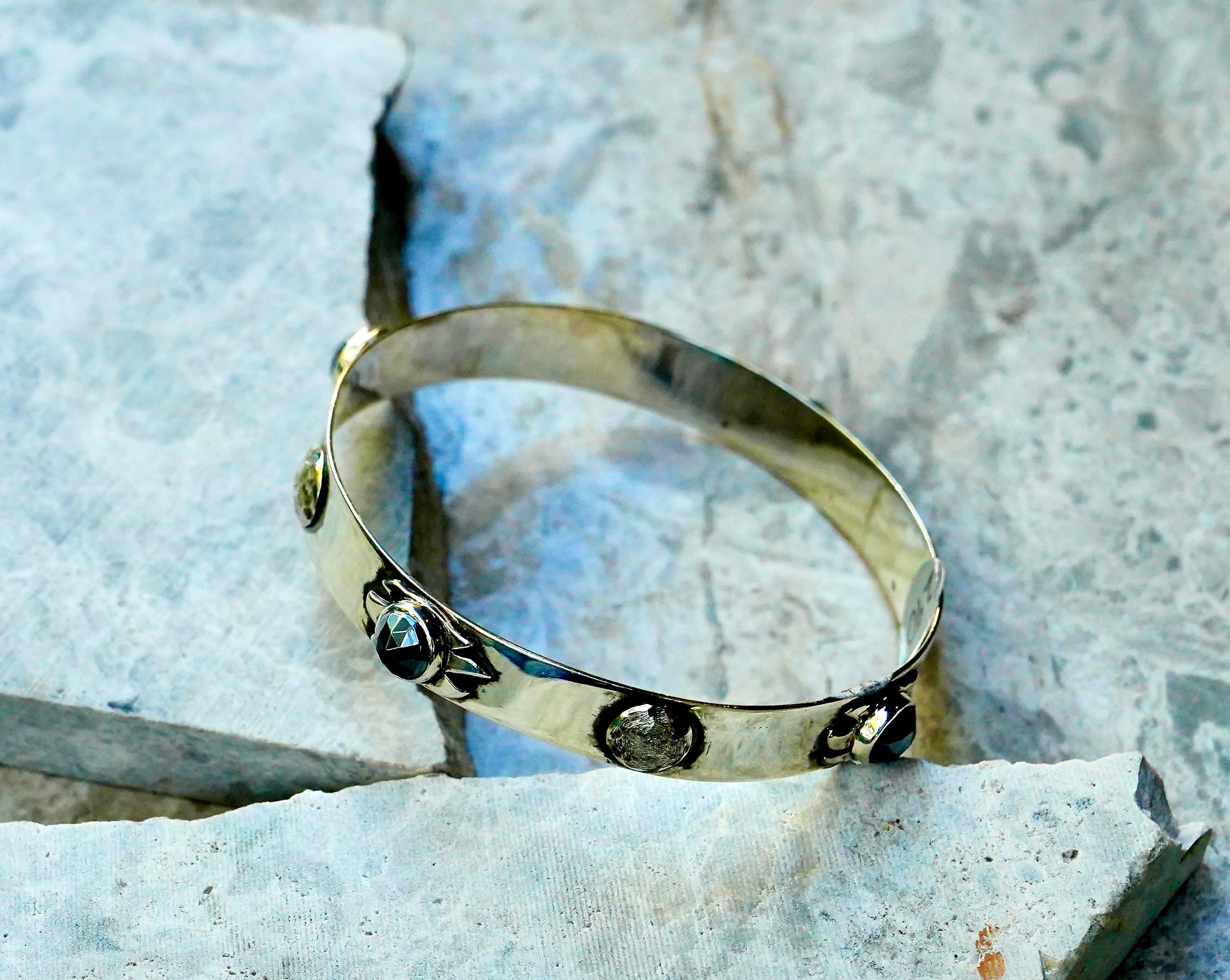 Silver Hematite Bracelet
