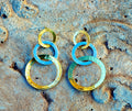 Dangel Circular Gold and Silver Earring