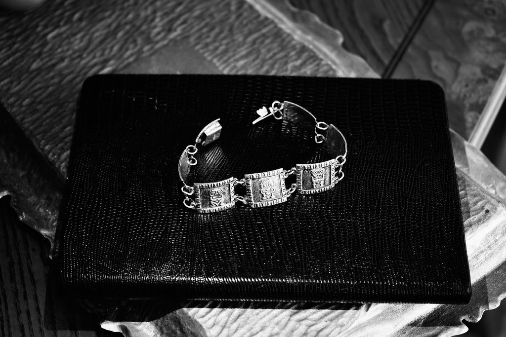 Vintage Silver link Bracelet Made in Mexico