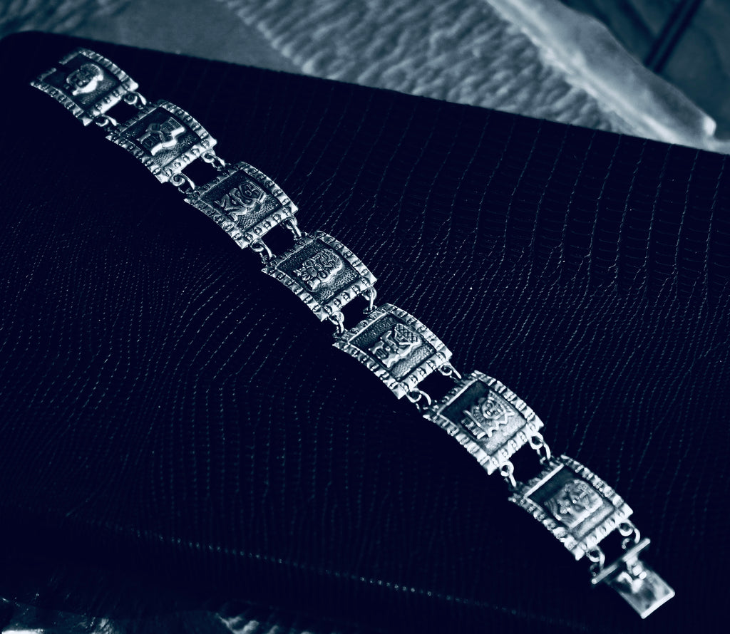 Vintage Silver link Bracelet Made in Mexico