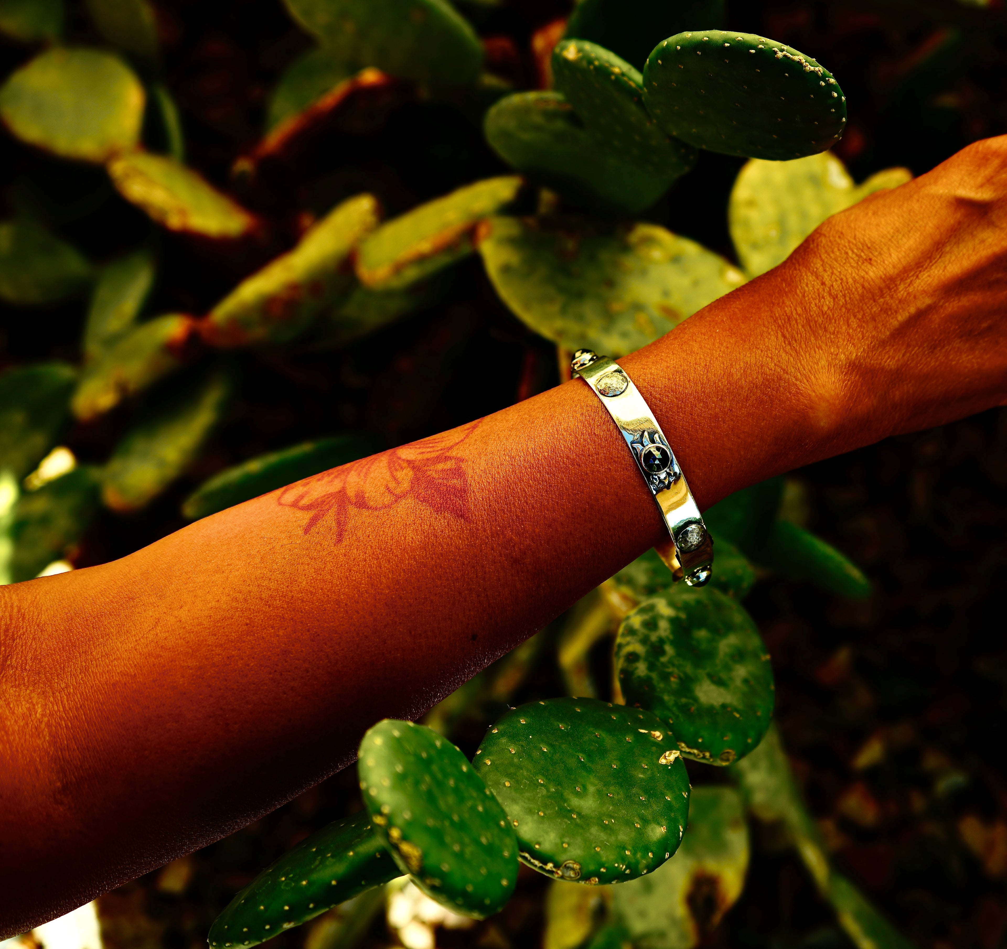 Silver Hematite Bracelet